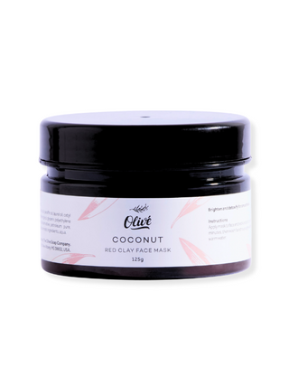 Olivé Red Clay Facial Mask 125g -  Coconut