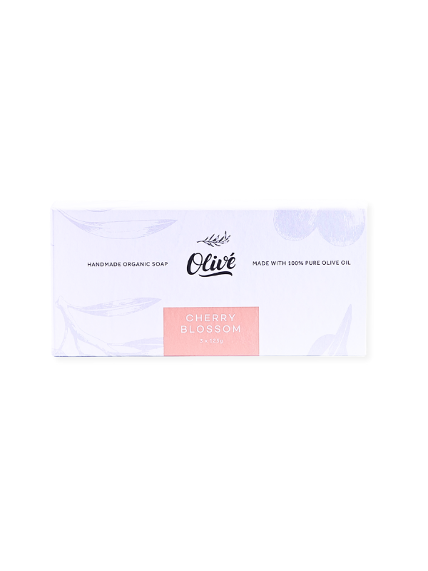 Olivé Bar Soap 125g x 3 -  Cherry Blossom
