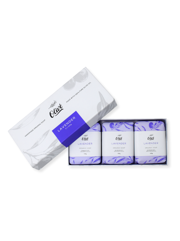 Olivé Bar Soap 125g x 3 - Lavender