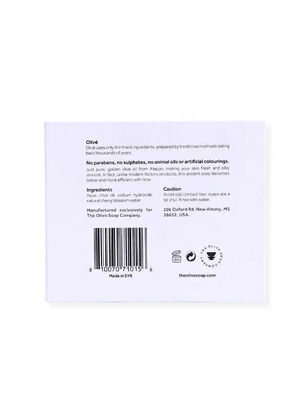 Olivé Bar Soap 125g - Cherry Blossom