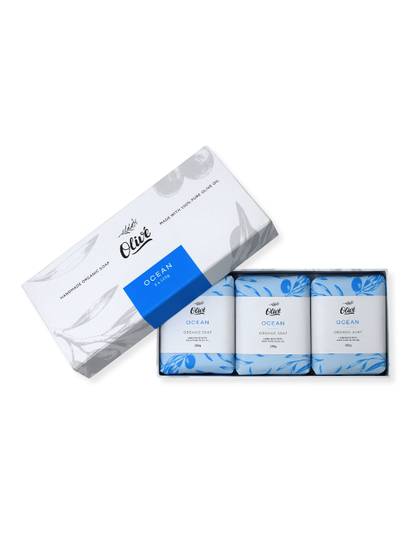 Olivé Bar Soap 125g x 3 -  Ocean