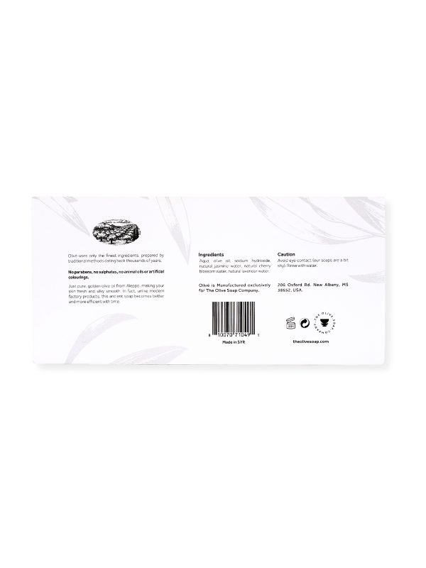 Olivé Bar Soap 125g x 3 - Jasmine, Lavender,  Cherry Blossom